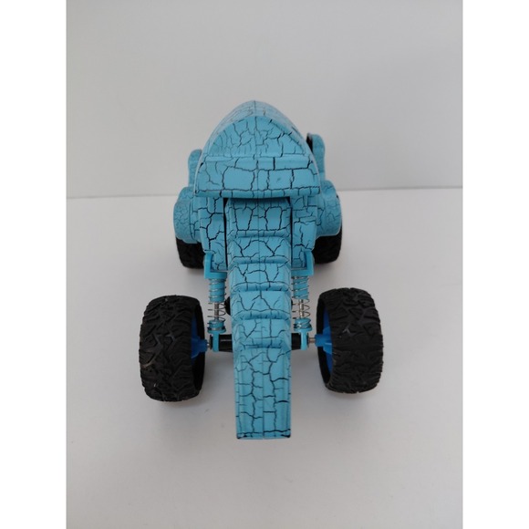 Kids Monster Truck Toy Dinosaur Pull Back Car 4x4 Blue - Picture 4 of 5